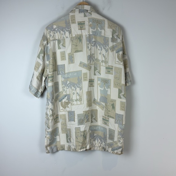 Tori Richard Silk Shirt with Graphic Design Size Large - Picture 3 of 5